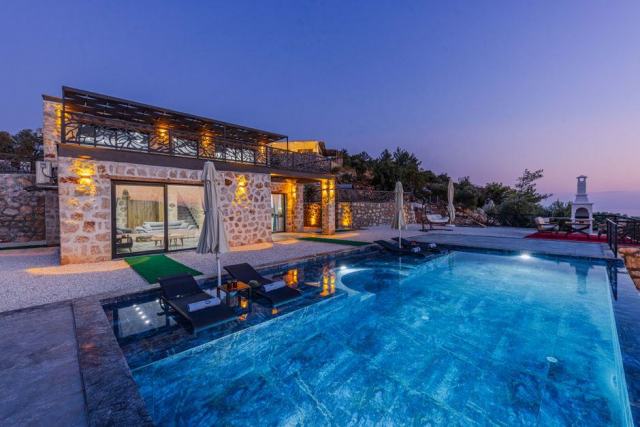 villa piscine tropiques vacances Photo d'illustration : villa piscine tropiques vacances